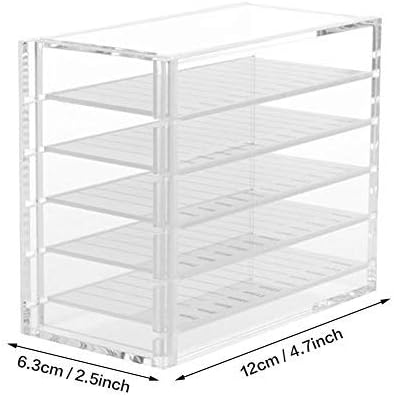 Acrylic Cosmetic Storage Makeup Organizer Clear Eyelash Storage Box Eyelashes Glue Pallet Holders 5 Layers Grafting Eyelash Extension Tool