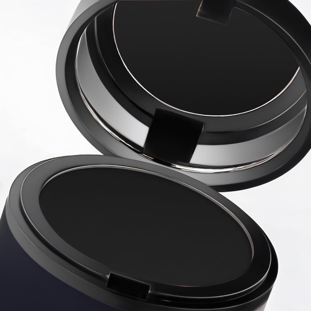 ONLOOKERS Root Touch Up Hair Concealer, Instant Gray Hair Root Cover Up, Hairline Powder and Volumizer (Dark Black)