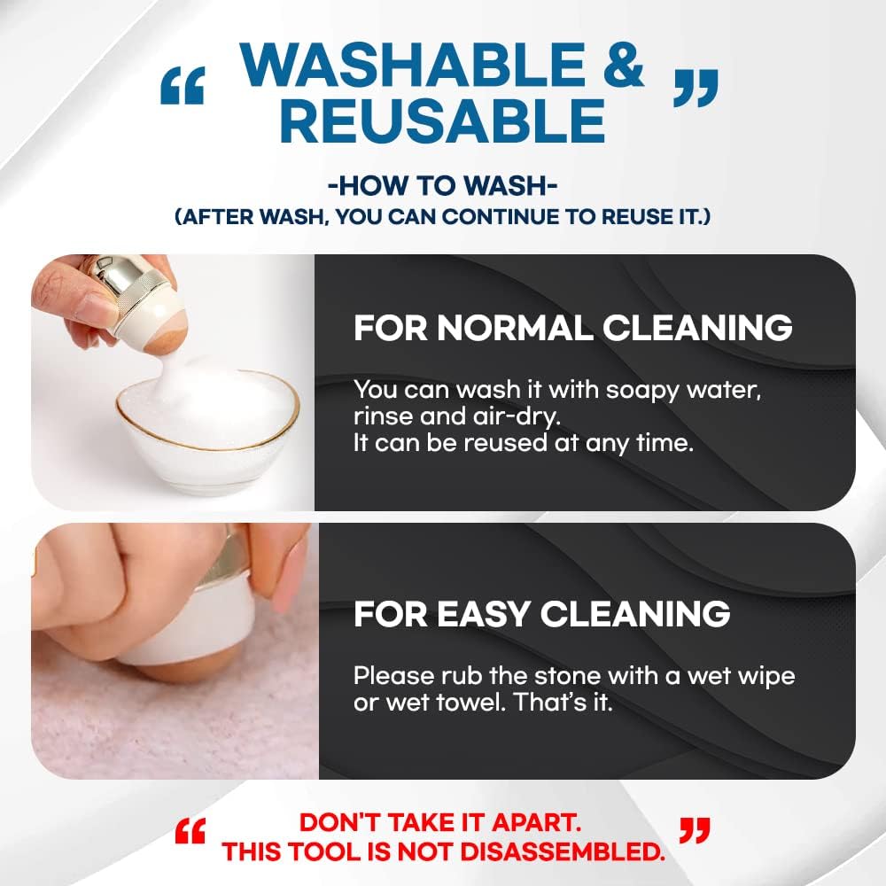 Korean Beauty Oil-Absorbing Volcanic Face Roller, Portable and Reusable Skincare Tool for Oily Skin, Shine Control, Oil Absorber tool for Face (Rose Gold)