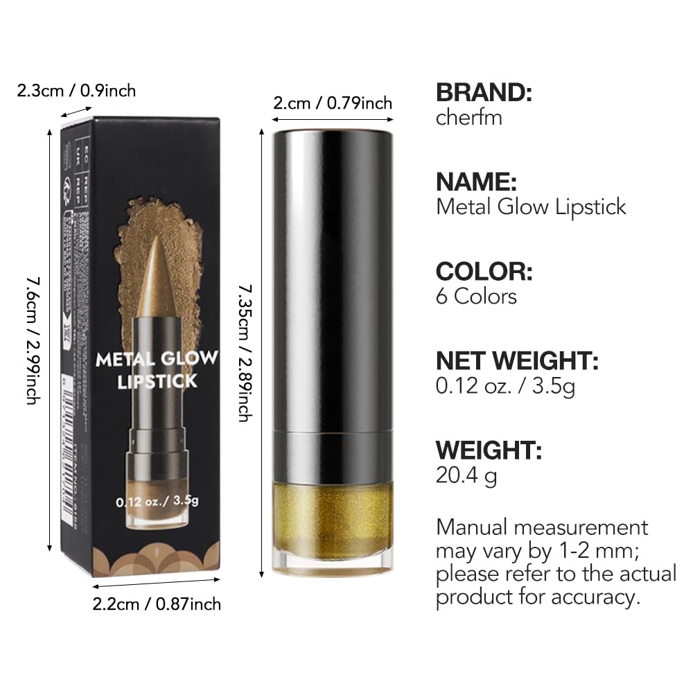 BINGBRUSH Glitter Eyeshadow Stick & Eyeliner Pencil, 4-in-1 Metallic Shimmer Cream Eyeshadow, Long-Lasting Waterproof Eye Brightener, Highly Pigmented Eye Makeup(#06-Gold Rush)