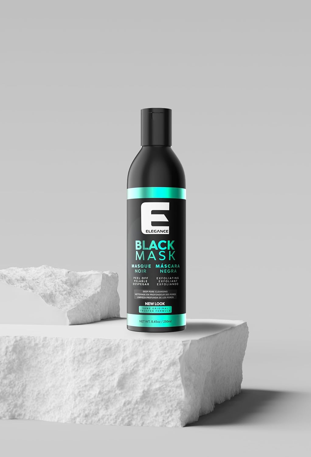 Elegance Peel Off Mask, 8.45 Oz, Black Face Mask with Charcoal, Facial Mask that Eliminates Blackheads, Removes Impurities and Restores your Skin