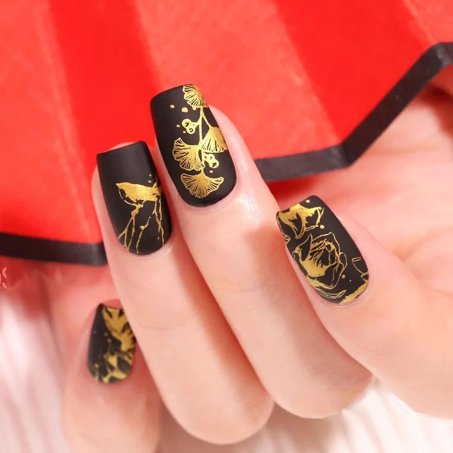 Nail Art Stamper Clear Silicone Stamping Jelly with Scraper - Transparent Nail Decor Tool for DIY Manicure