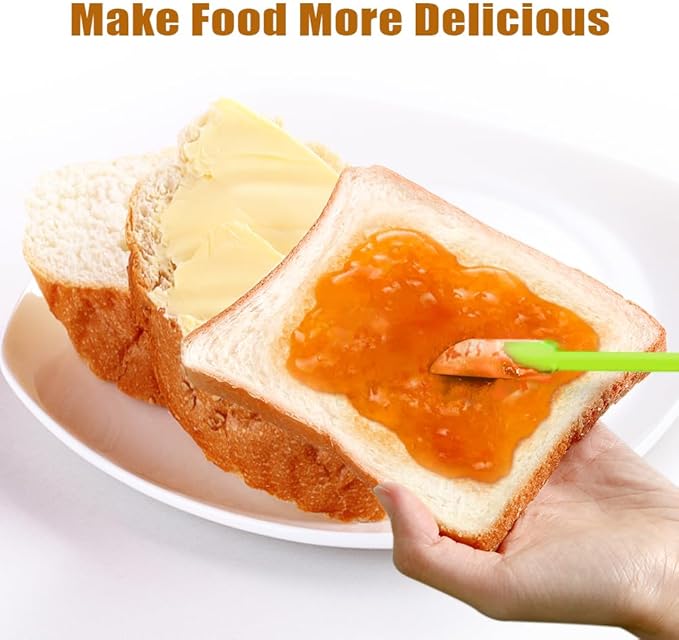 Silicone Spatula Set (6Pcs) - Mini Scraper Tool for Beauty & Food (Reach Every Last Drop - Multi-Size Spatulas for Makeup Jars, Lotion Bottles & Kitchen Containers)