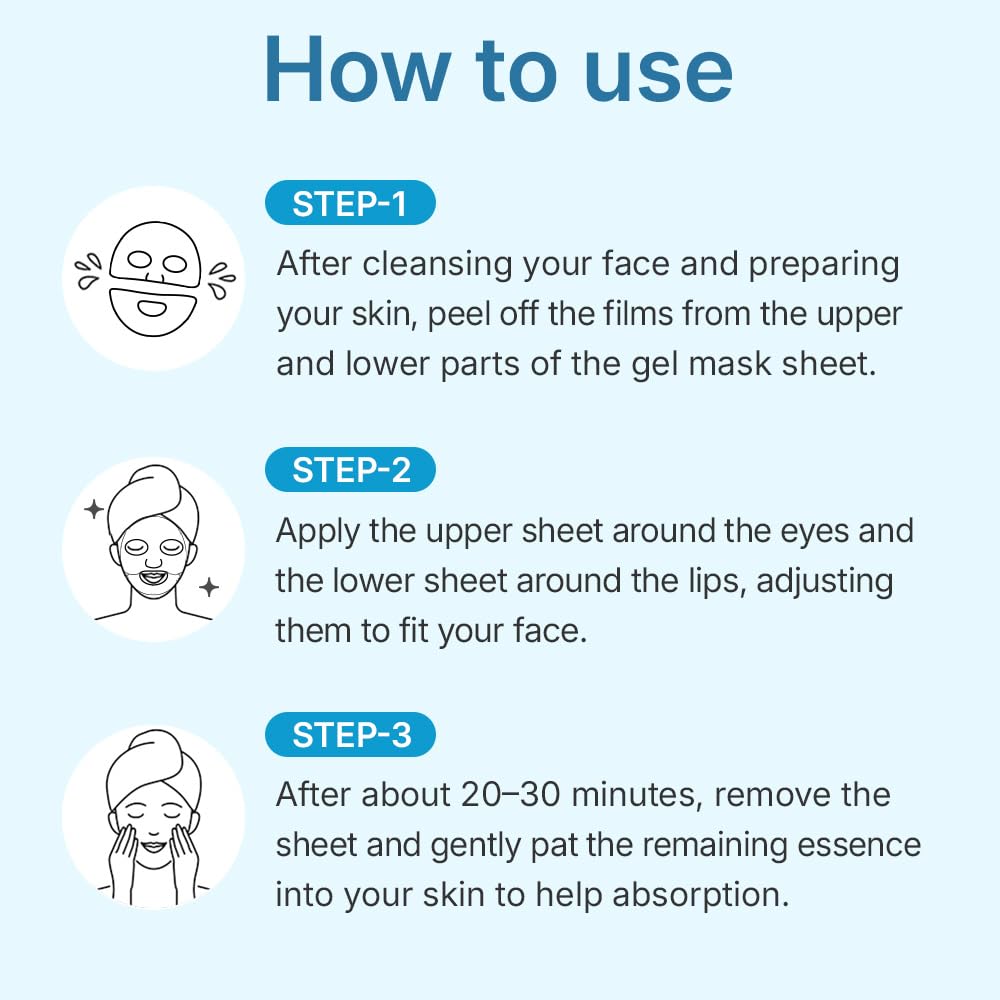 CENTELLIAN 24 Madeca Lab Hyal Waterfull Gel Mask – Deep Hydration with 10-Layer Hyaluronic Acid Complex, Cooling & Soothing, Ultra-Light No-Drip Gel Sheet