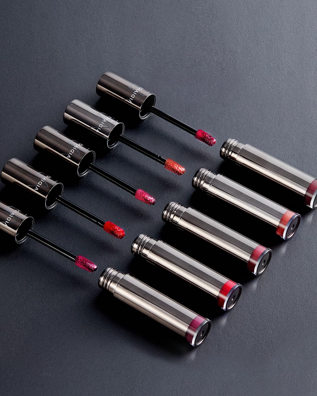 VIDIVICI Millennial Tint Glit - Transfer Proof Moisture Korean Lip Tint with Long-Lasting Color, Lightweight Water Jelly Texture, Hydrating & Smudge-Free Lip Stain, 0.13oz (04 FALLING BROWN)