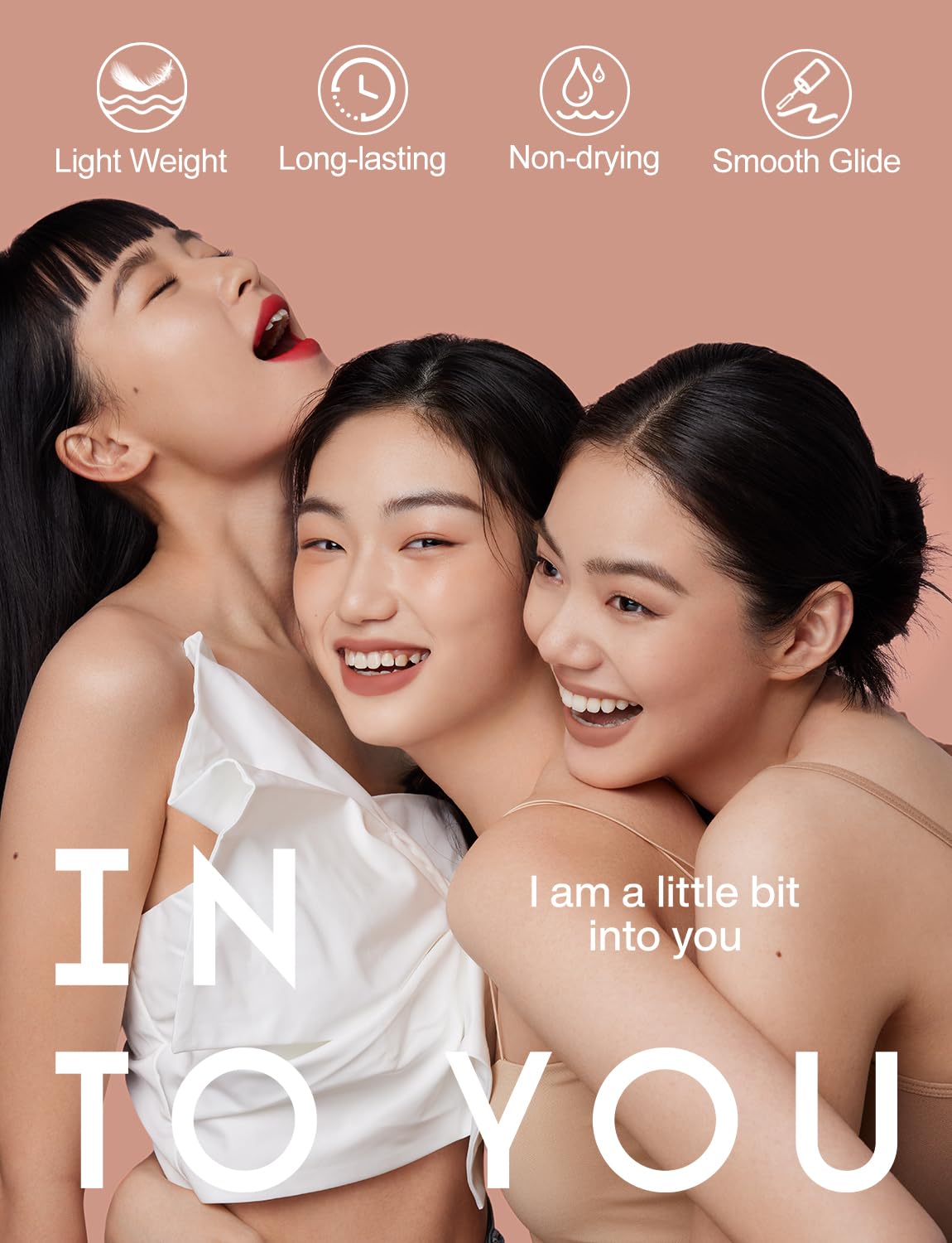 INTO YOU Matte Lipstick Velvet Lip Stain Lip Mud Long Lasting Waterproof Lip Stain Lip Gloss Makeup Moisturizing Lipstick for Women(L-Pc01)