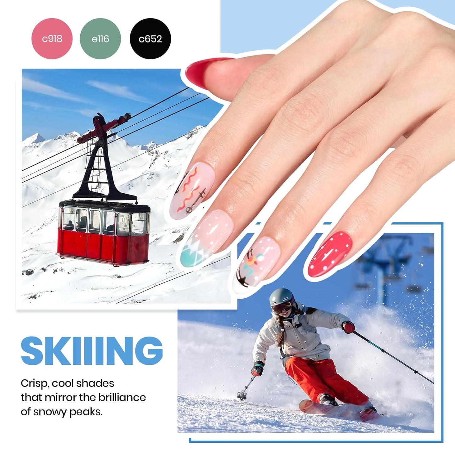 Beetles Gel Nail Polish Kit with Uv Light - 37Pcs 25 Colors Pink Red Blue Purple Green Gel Polish Starter Kit Energetic Moves for Beginners with Everything Nails Manicure Tools Gifts for Women Girls