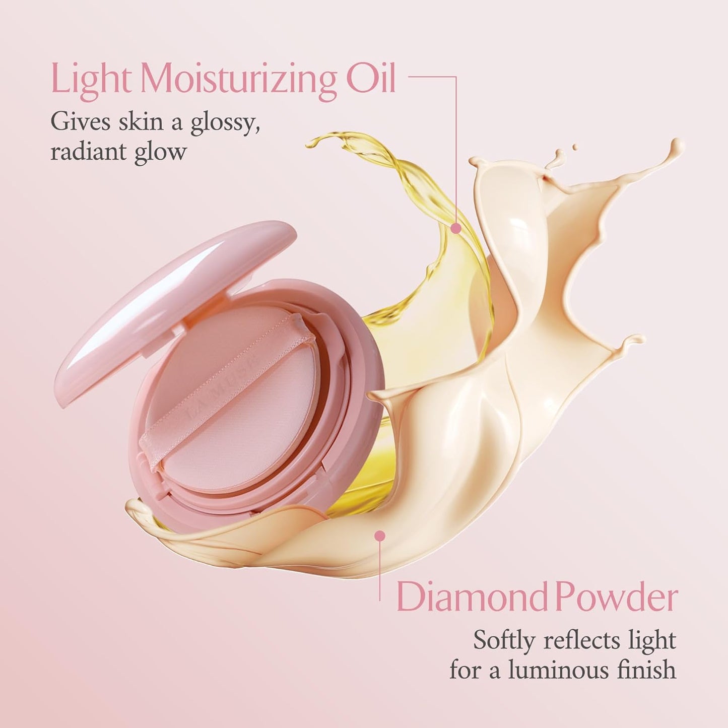 LA MUSE Glow Cushion Foundation(#20 Pure Ivory, #22 Neutral Beige) (#22 Refill Only)