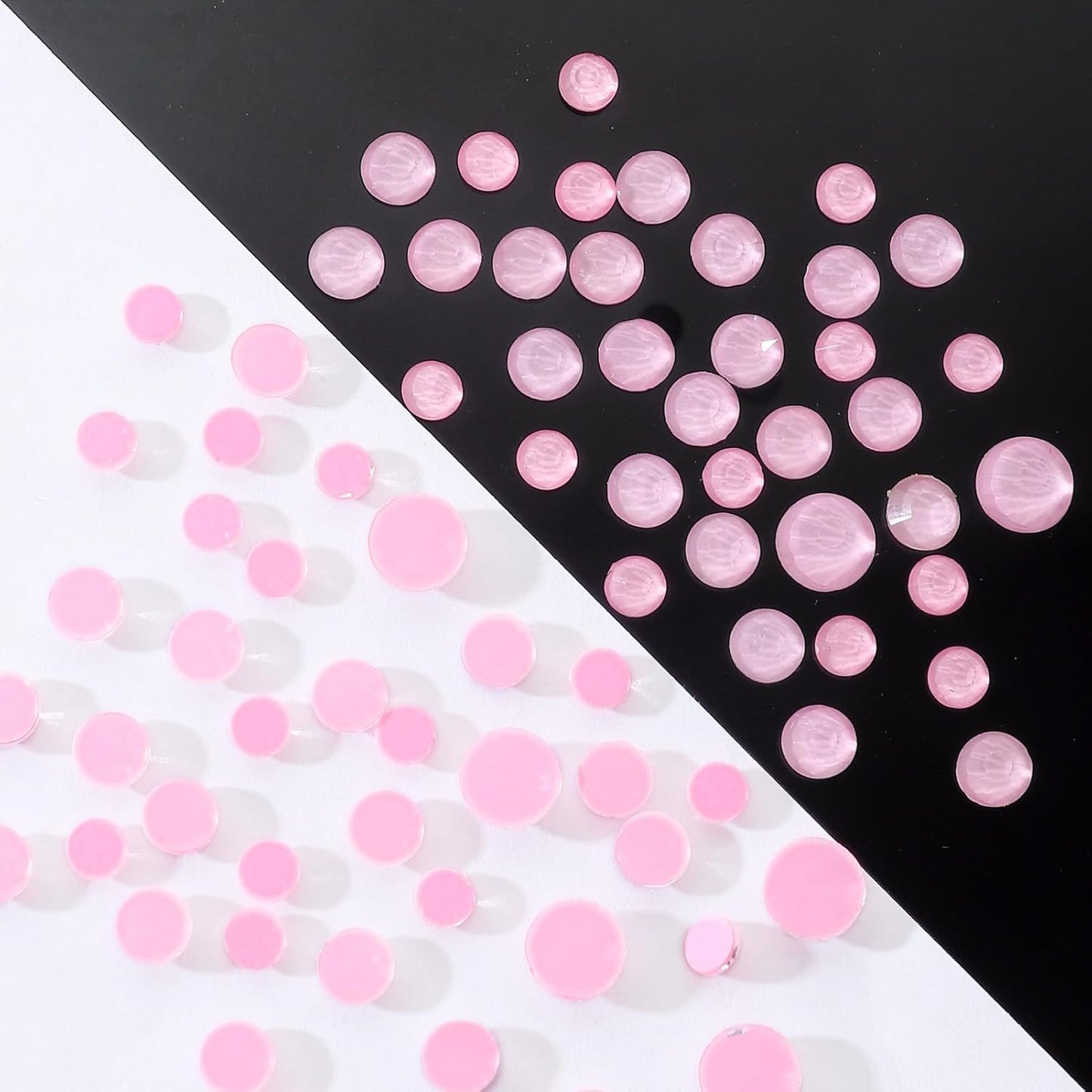 Mocha Rose Flatback Rhinestones, Glass Rhinestones for Nail Art and Craft, Glue Fix, Loose Crystal Gemstones(Mocha Rose, SS20, 1440pcs, 4.6-4.8mm)