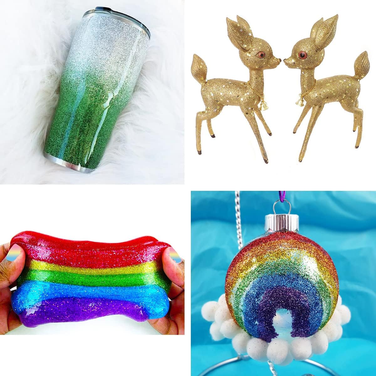 Holographic Fine Glitter, 100g/3.5oz Extra Fine Glitters Powder Packs for Resin, Craft Glitter for Tumblers Candle Slime Making, Festival Body Face Eyeshadow Nail Glitter (Light Gold 3)