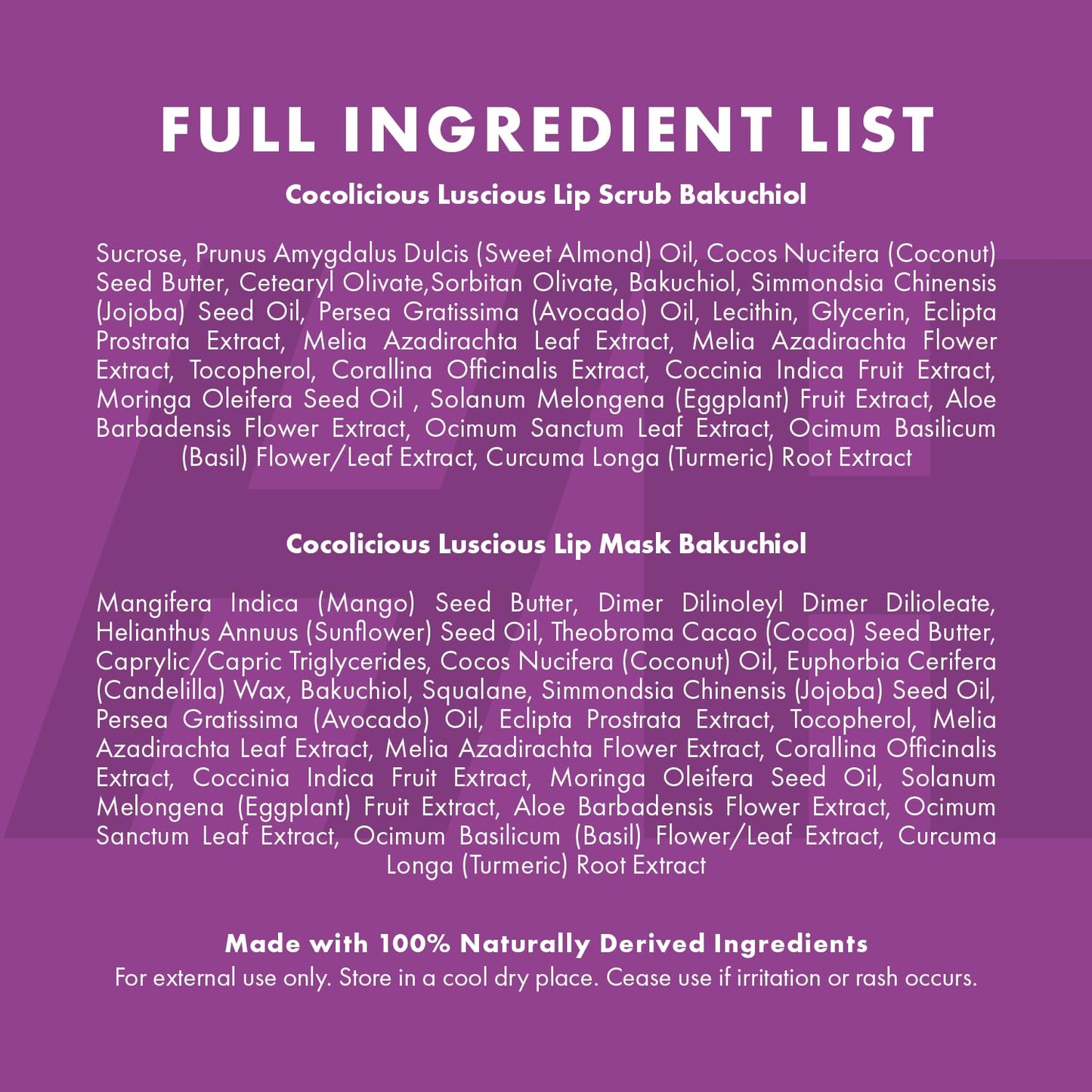 100% Natural Lip Scrub, Vegan Conditioning Coconut Lip Exfoliator - Gentle Exfoliant, Sugar Lip Polish and Lip Exfoliator Scrubber for Chapped and Dry Lips (Bakuchiol 3pc Set)