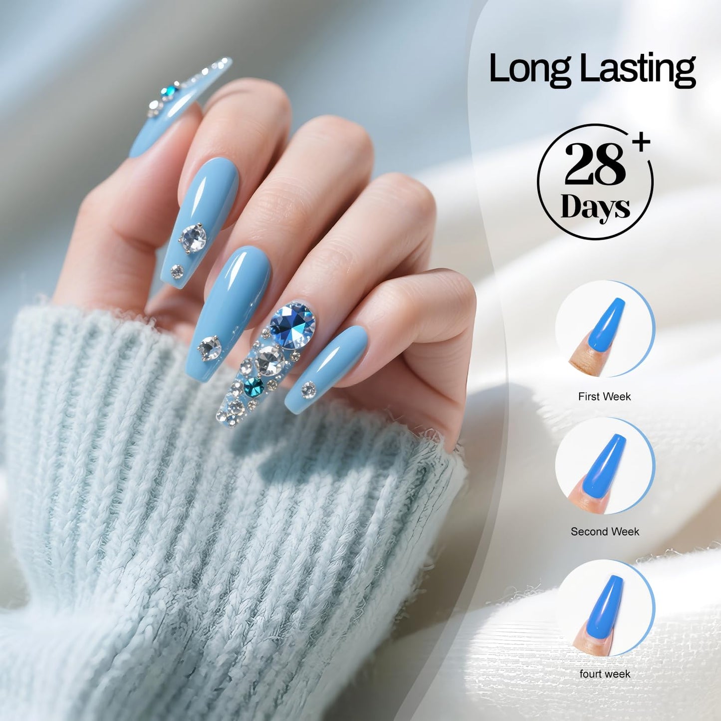 JODSONE 3Pcs 16.5ml Top Coat and Base Coat Set with Nail Primer No Wipe Top Coat Base Need U V Lamp Cured Nail Primer for Helping Nail Polish Adhere Better to Natural Nail