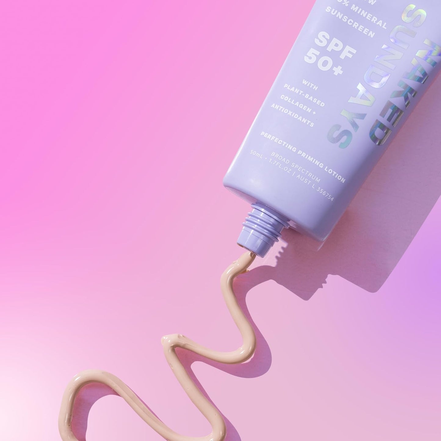 Naked Sundays SPF 50 Daily Facial Moisturizer, All-in-one Mineral Sunscreen, Face Lotion, Makeup Primer with Broad Spectrum UVA/UVB + Zinc Oxide, 50ml