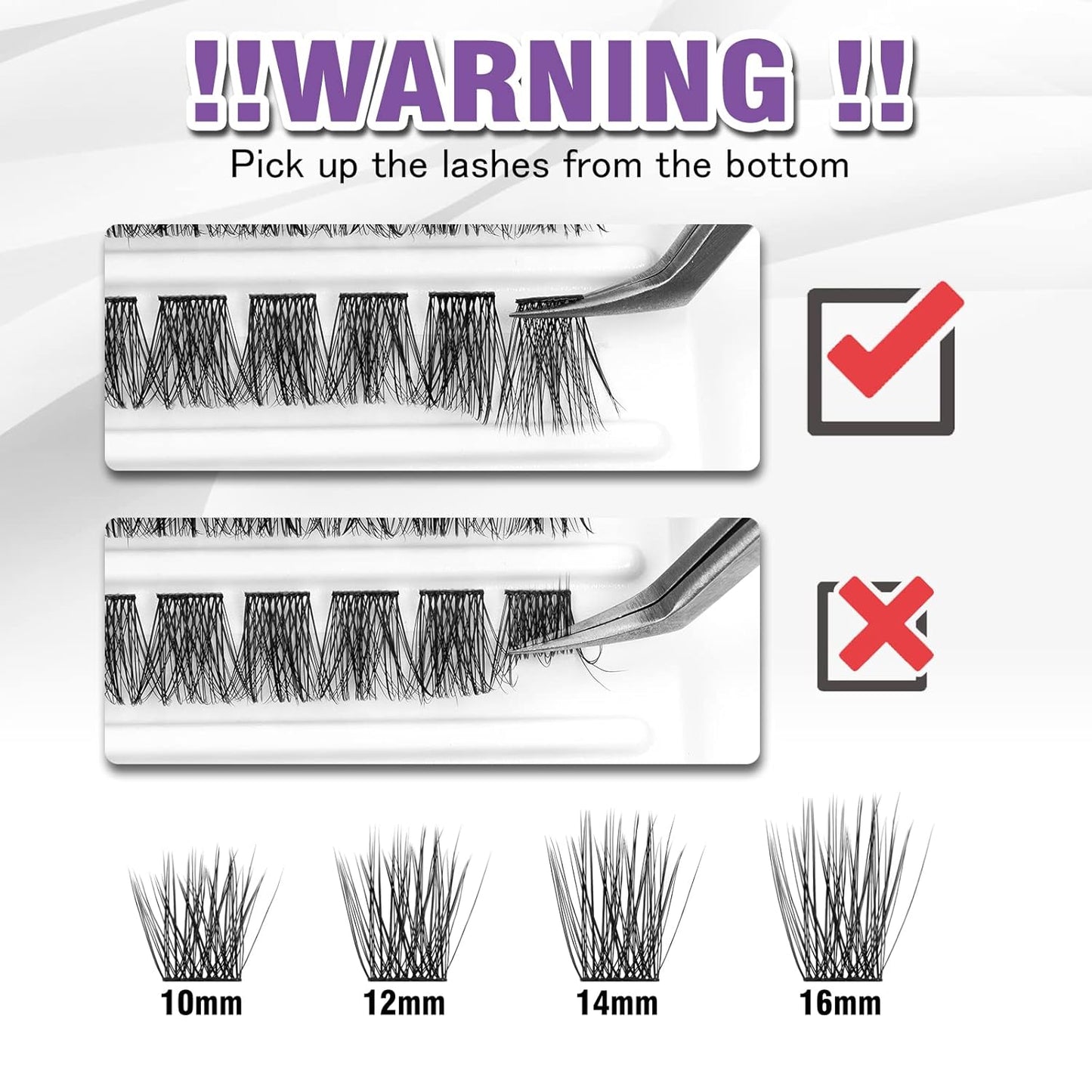 Lash Clusters 120 Clusters DIY Eyelash Extension Natural Look Lightweight Comfortable Handmade Reusable Individual Lashes False Eyelashes DIY at Home (Glamour-14mm)