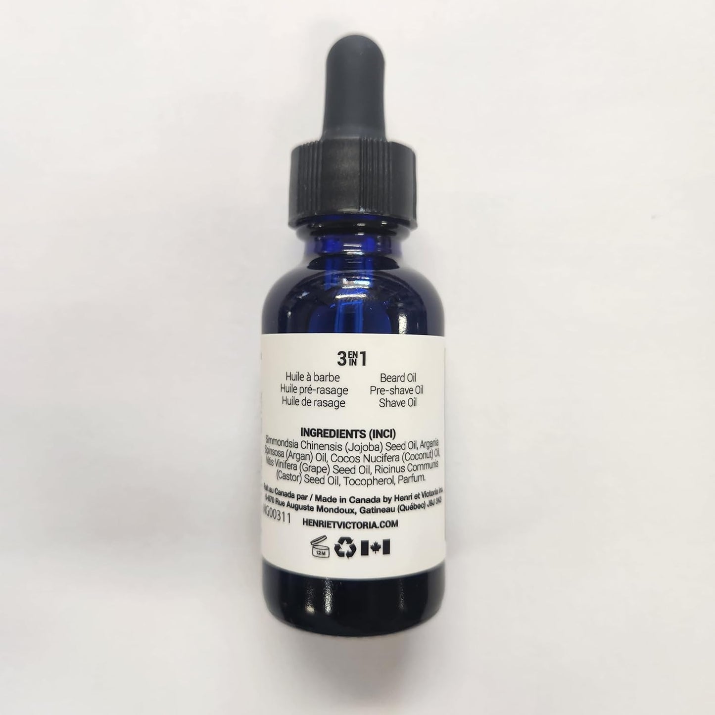 Beard Oil Lime Fragrance | Canadian Made by Skilled Artisan | Moisturizing, Non-Greasy, Natural Ingredients | 28g (1oz)