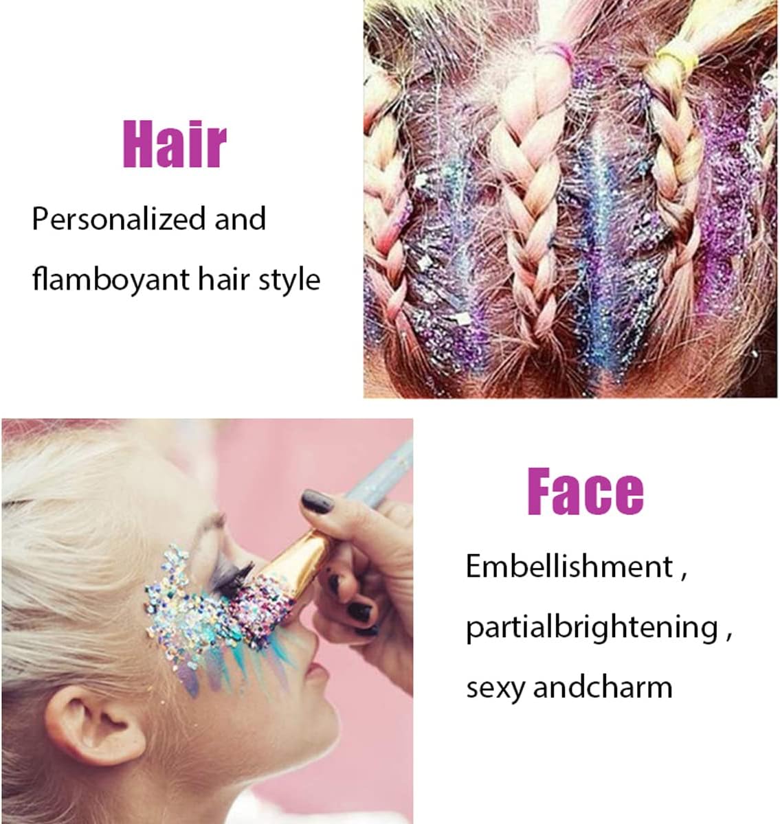 MEICOLY Red Face Body Glitter,Christmas Face Glitter Gel,Stocking Stuffers for Christmas,Sparkling Glitter Face Paint,Festival Rave Accessories Glitter Makeup,Mermaid Body Glitter Gel for Women Kids