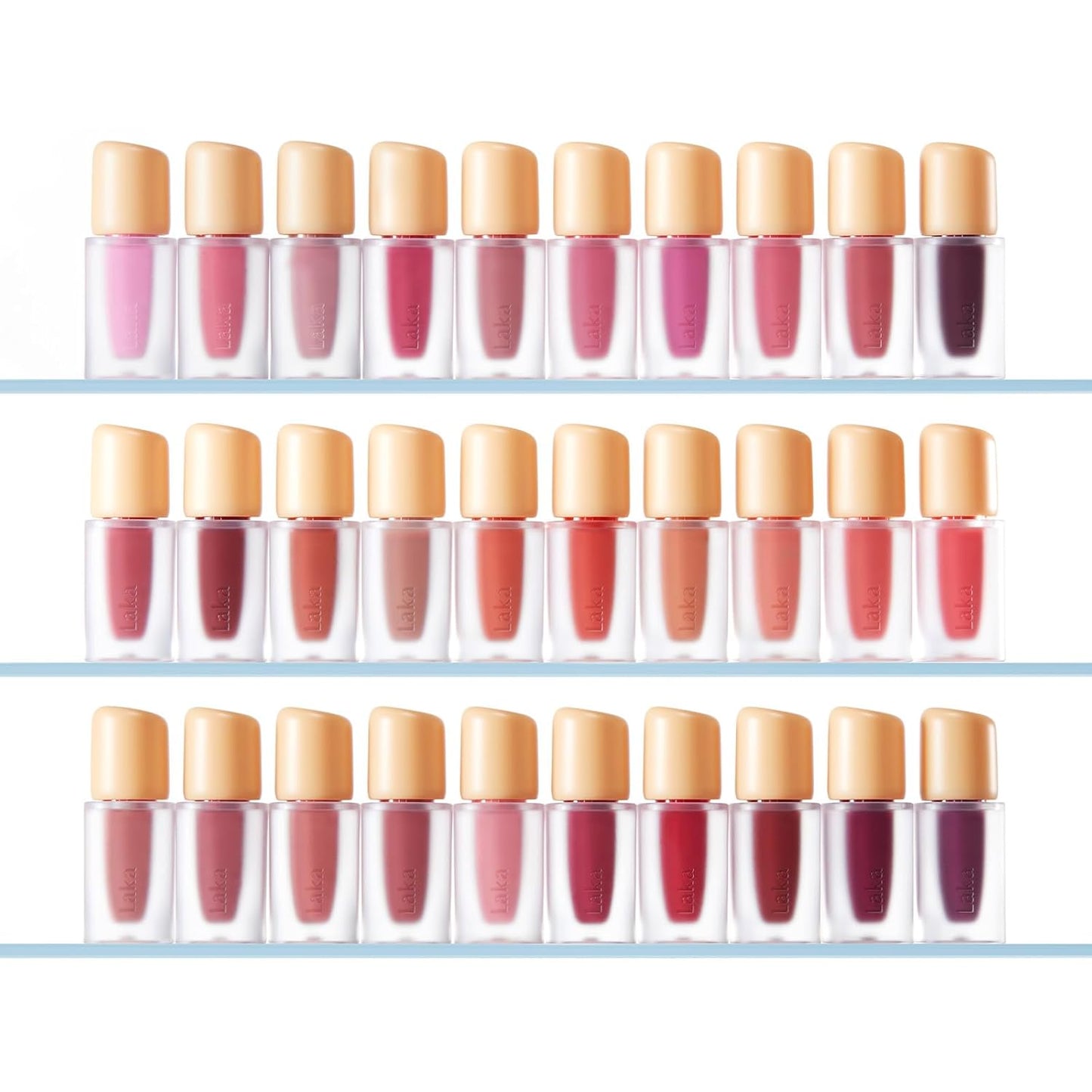 Laka Fruity Glam Lip Tint Mini, Glowing Lip Stain with Wide Color Spectrum, Hydrating & Lightweight Texture, Long-Lasting Bold Stain, Non-Sticky, Vegan, K-Beauty (#108 Salty)