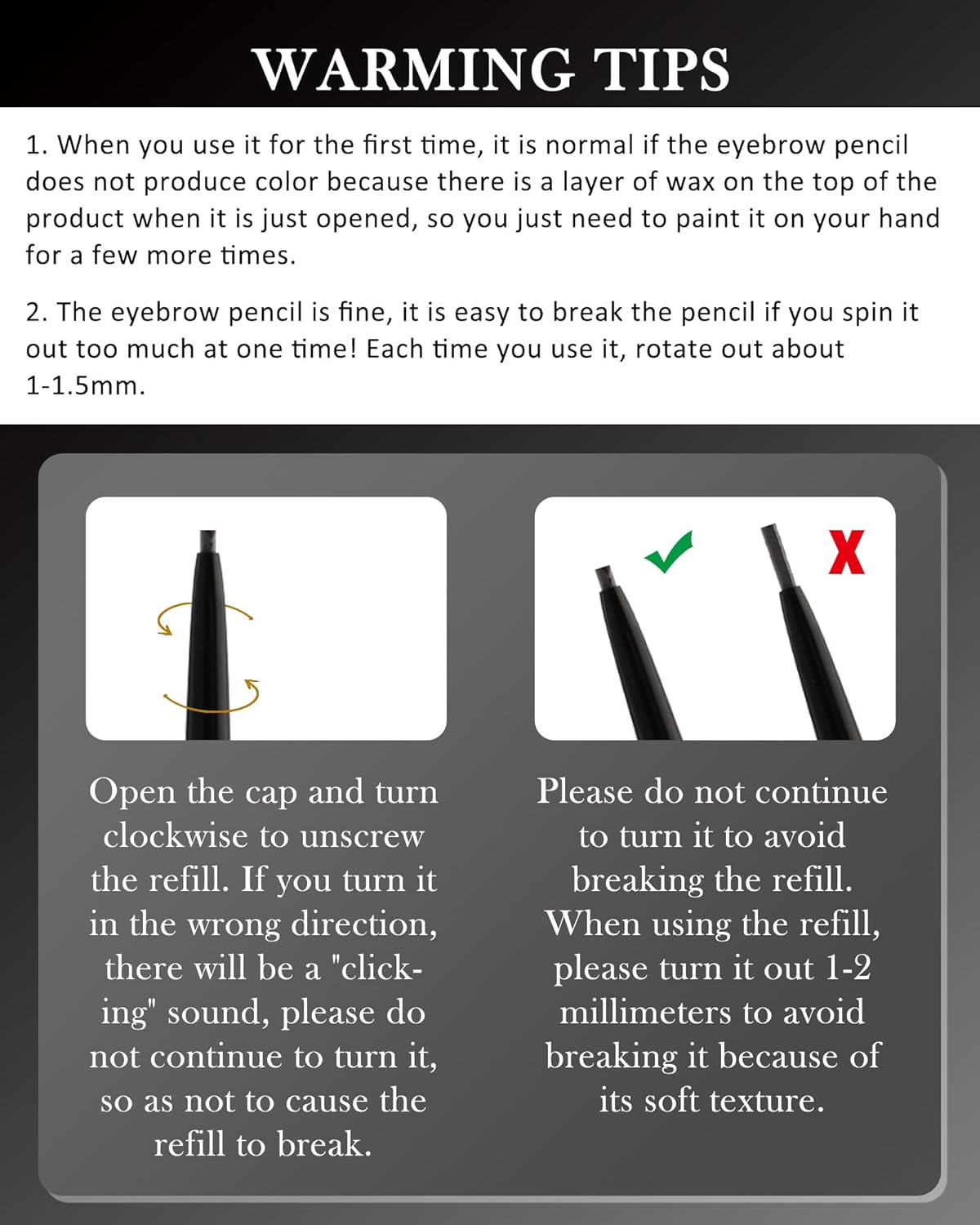 12Pcs Waterproof Light Brown Eyebrow Pencil Set, Professional Brow Micro Eyebrow Retractable Pencil, Ultra Fine Long Lasting for Perfect Eye Liner Brows Eye Makeup Shaping & Filling Brow Gel Pen- 02