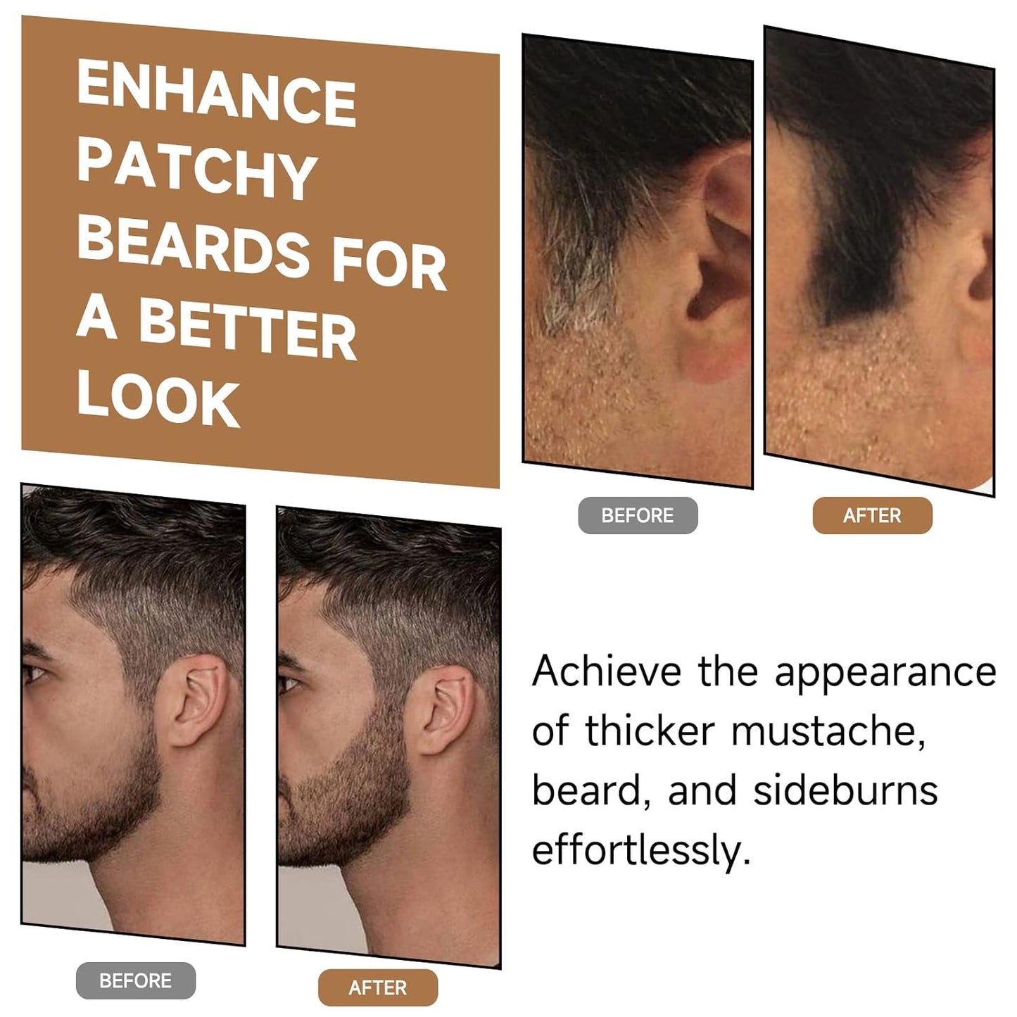 Root Touch Up Powder, Instantly Gray Hair Cover Up, Women Color Root Coverage Shadow Powder for Thinning Grey Hairline, Men Roots Concealer for Hair Loss Beard Line Eyebrow, Red Brown