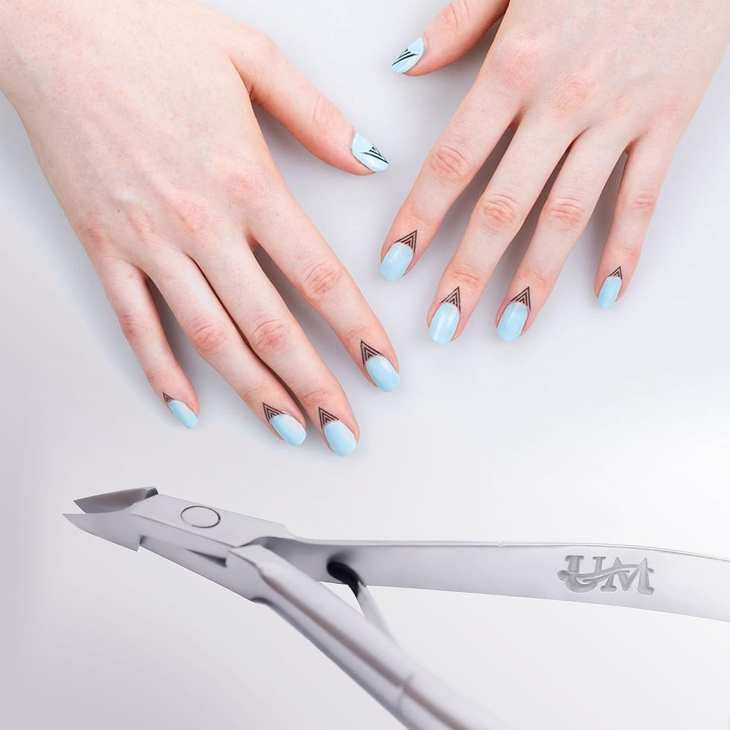 UM Supplies Cuticle Trimmer | Hangnail Remover | Extremely Sharp | Professional Cuticle Nippers | Stainless Steel | Cuticle clippers | Pedicure Manicure Tool I Jaw 16 (6mm)