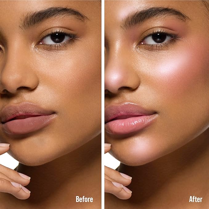 Kiss New York Professional Pearl Liquid Blush Beauty Wand, High Pigment Glow for Cheek, Eye & Lip, Non-Greasy Hydration Lightweight with Sponge-Tip Applicator (Tempting Tulip)