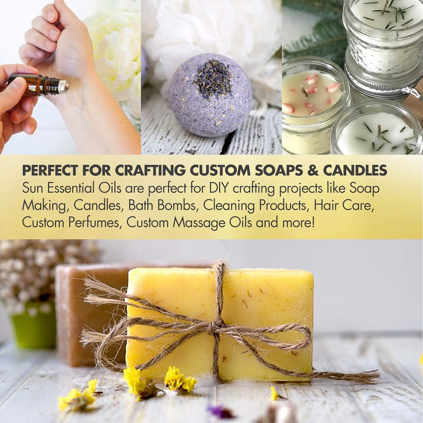 Sun Essential Oils – 4 oz Clove Essential Oil with Dropper for Diffuser, Skin, Aromatherapy Massage, Humidifier, Spicy Scent for Candle, Lotion & Soap Making, Room Fragrance