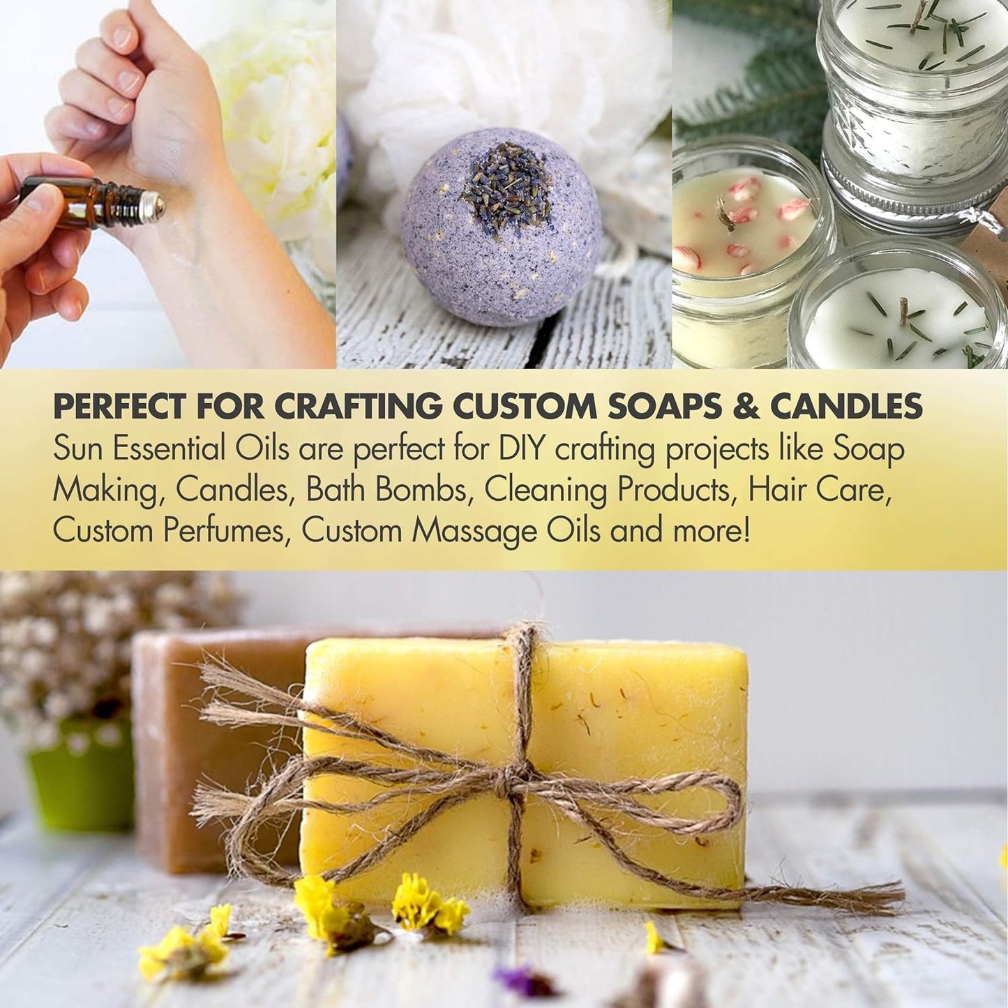 Sun Essential Oils Camphor Essential Oil 4 Fl Oz - Aromatherapy Camphor Oil for Diffuser (Pack of 1)