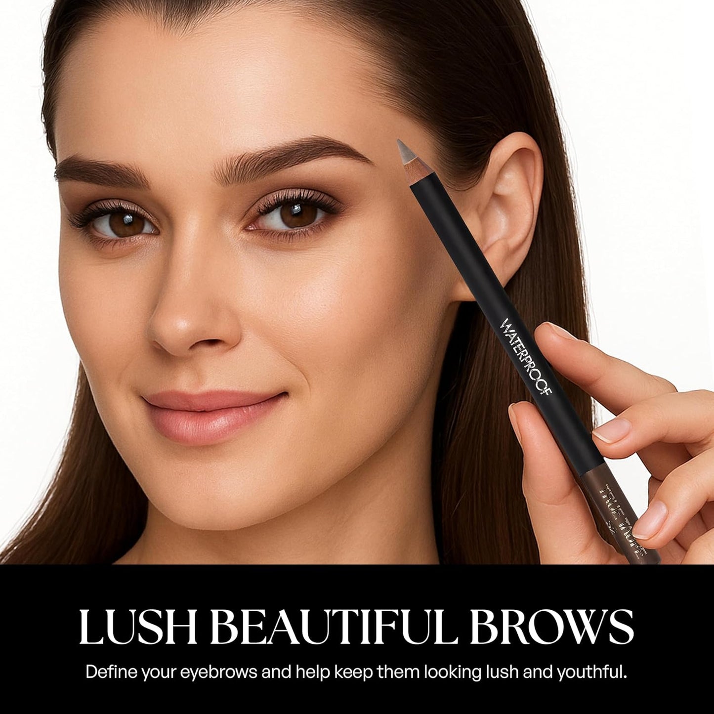 Sorme Cosmetics Waterproof Eyebrow Pencil (True Taupe) | Natural Defining Brow Liner with Brush | Smudge-Proof & Waterproof Eyebrow Makeup | Nourishing Eye Brow Pencil for All Skin Types