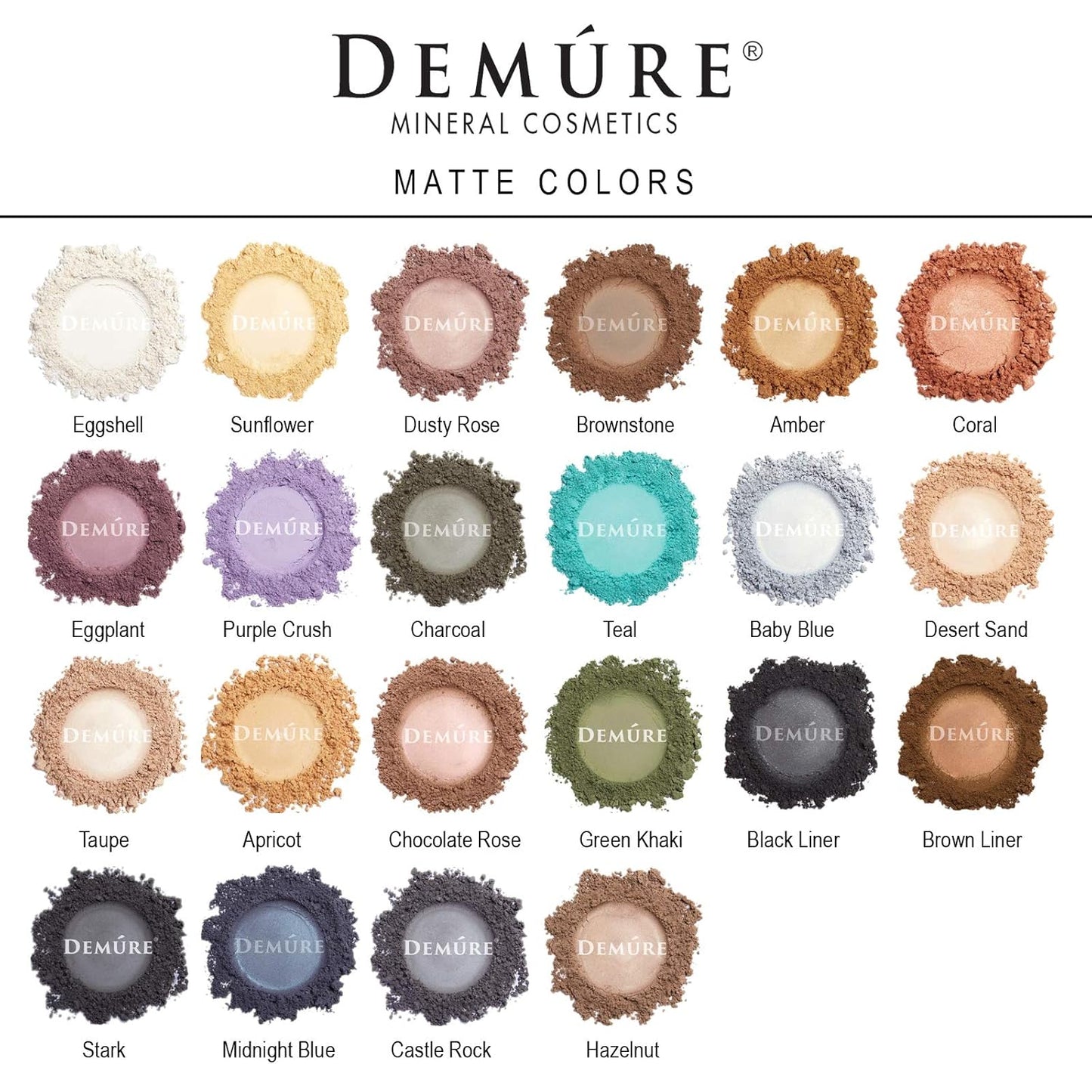 Demure Mineral Make Up Eye Shadow (Taupe), Matte Eyeshadow, Loose Powder, Eye Makeup, Professional Makeup