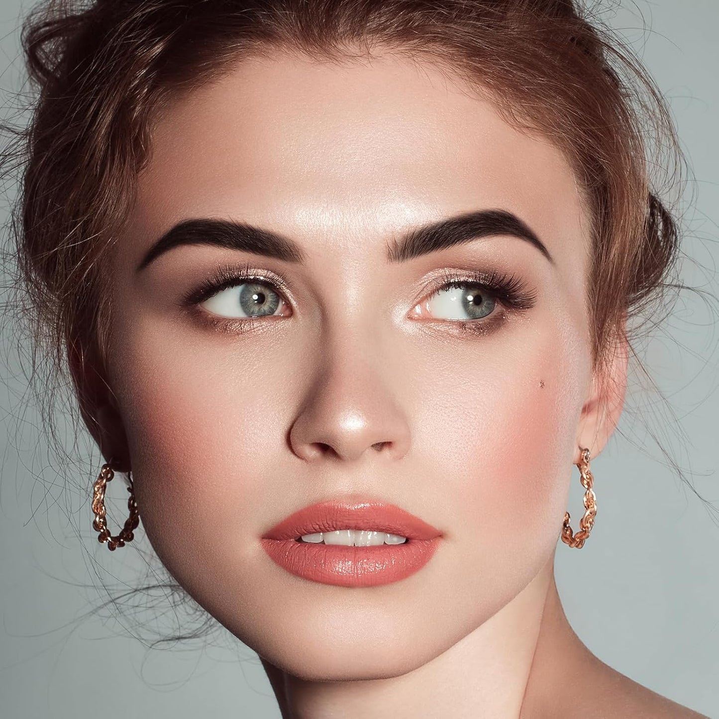 Boobeen Eyebrow Powder Kit, 2-color Waterproof Eyebrow Palette Makeup to Definer & Filler Brows, Eyebrow Color Powder Shape Natural Looking Brow - with Mirror Brush