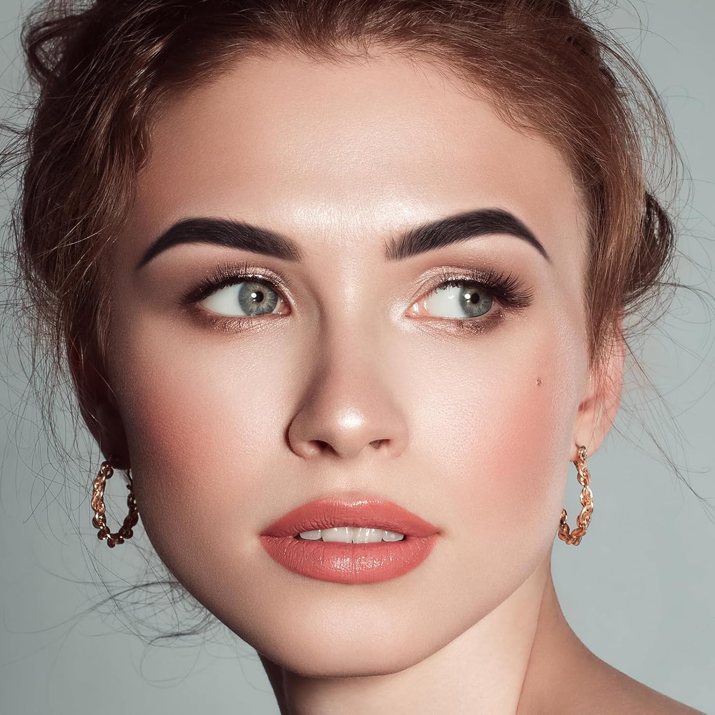 Boobeen Eyebrow Powder Kit, 2-color Waterproof Eyebrow Palette Makeup to Definer & Filler Brows, Eyebrow Color Powder Shape Natural Looking Brow - with Mirror Brush