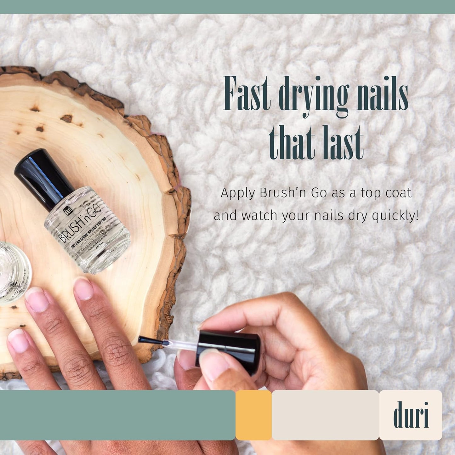duri Brush’n Go Dry and Shine Speedy Top Coat (Brush'N Go (Pack of 3))