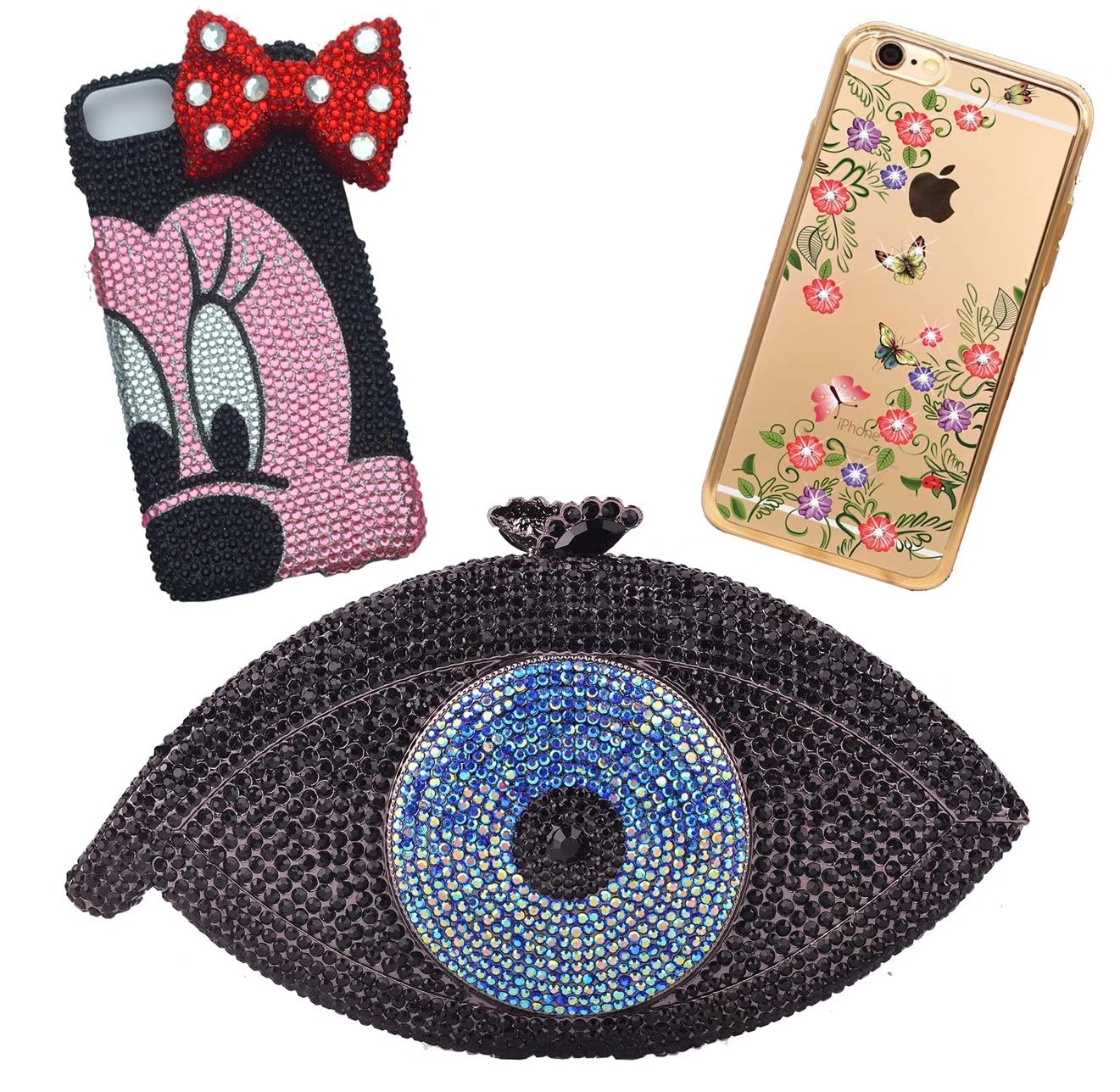 1000 Pieces SS20 5mm Flatback Rhinestones AB Clear Round Gems Crystals for Nail Art DIY Crafts Clothes Shoes Bags (Transparent Light Grey AB)