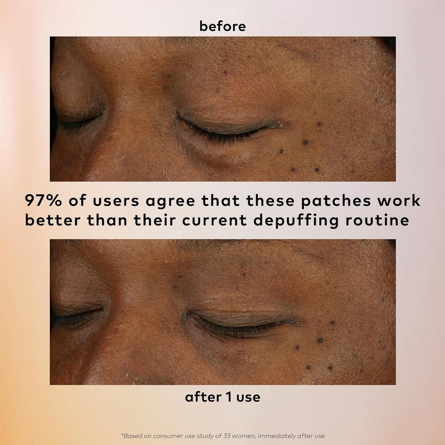 The Good Patch De-Puff Cooling Hydrogel Under Eye Patches for Puffy Eyes and Under Eye Bags, Made with Caffeine, Aloe Vera, Gotu Kola, Clinically Proven (12 Total Patch Sets)