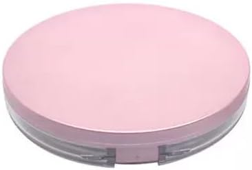 2 Pcs Powder Container with Puff Reusable Empty Compact Powder Makeup Case with Elasticated Net Sifter and Mirror Travel Container Case Portable for Women