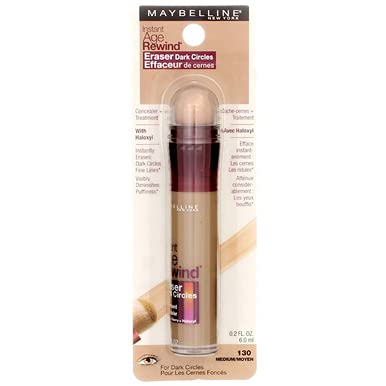 Maybelline Instant Age Rewind Eraser Dark Circles Treatment Concealer, Medium .2 oz (Pack of 4)