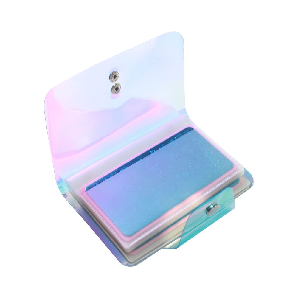 VNC 20 Slots Stamping Nail Art Light Blue Nail Art Stamp Plate Collection PVC Clear Color Image Plate Organizer for 6X12cm Size Stamping Plate Collection