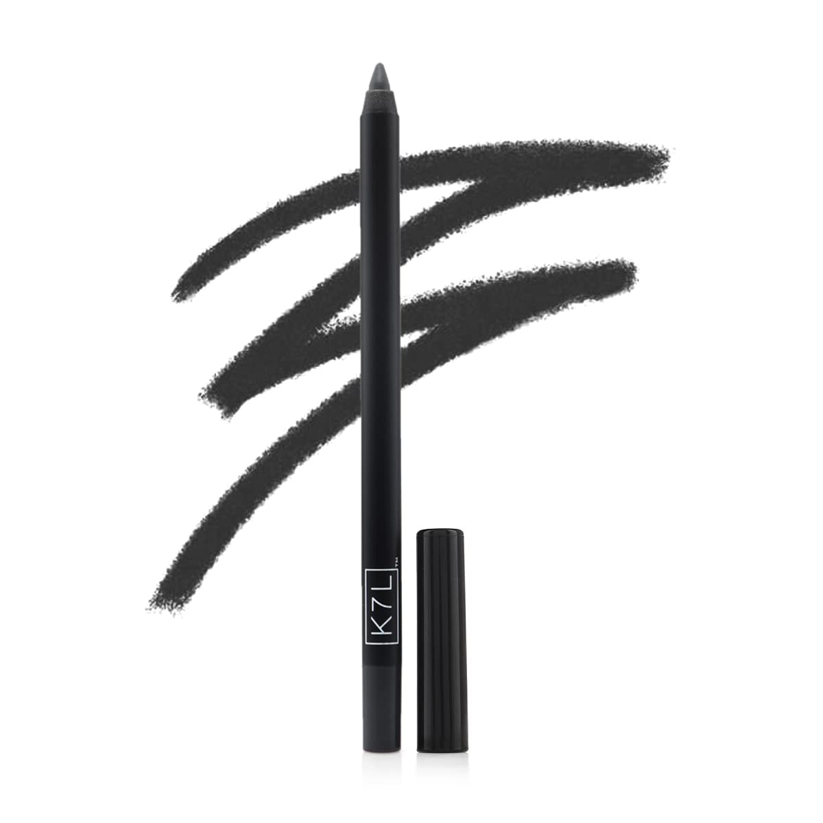 K7L Deep Black Eyeliner (Vegan) - Waterline Application and Versatile Eyeliner that is Waterproof and Smudge-Proof