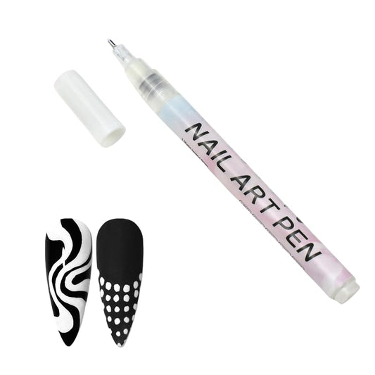 Nail Art Pens Quick Dry, 1 PCS Nail polish Pens, Nail Art Markers, Acrylic Paint Pens, Nail Pencil, DIY Drawing Painting Liner Pen, Nail Design for Nails DIY French Manicure