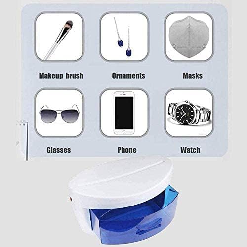 UV Sterilizer Disinfection Cabinet Ozone Disinfect for Nail Tools Nail Art Equipment Tool Manicure Portable Nail Disinfection Box Hairdressing Tool,Multipurpose for Health & Household