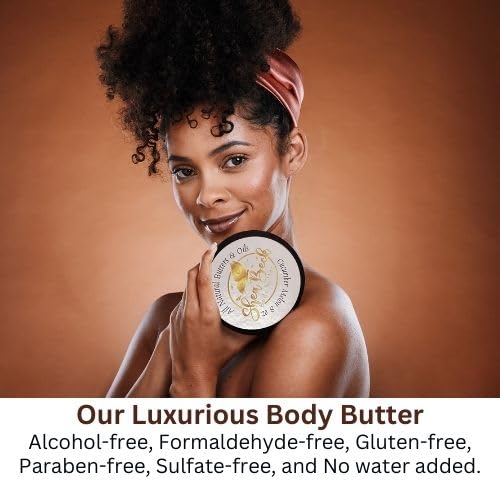 Body Butter Blend: Natural Shea, Cocoa, & Mango w/Jojoba Oil for Radiant Skin and Beard | Moisturizing (8 Oz, Cake Batter/Butter Cream)