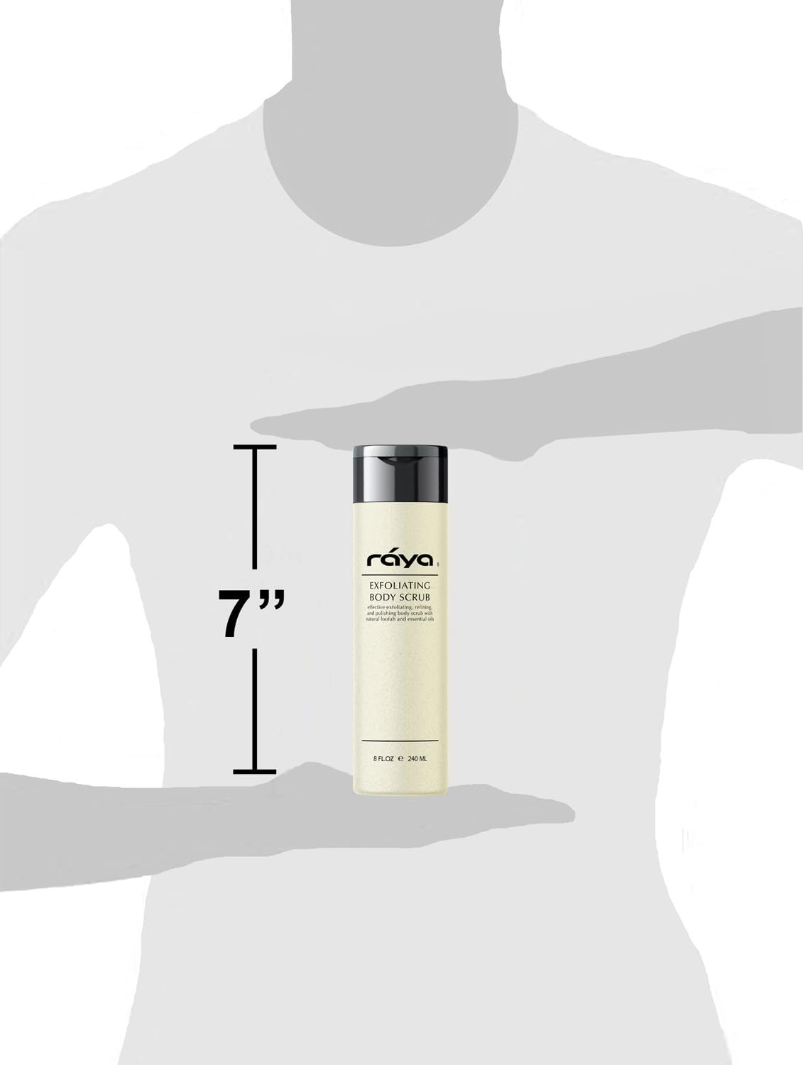 RAYA Exfoliating Body Scrub 8 oz (S-103) | Exfoliating, Refining, and Polishing Body Scrub | Made with Natural Loofah and Essential Oils | Relieves Ingrown Hairs