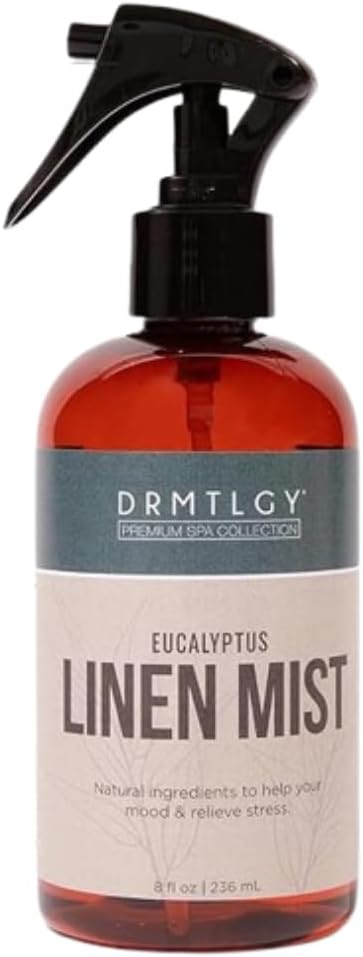 DRMTLGY Eucalyptus Essential Oil Linen and Room Mist. Pillow and Fabric Aromatherapy Spray for Relaxation and Sleep, 8 oz