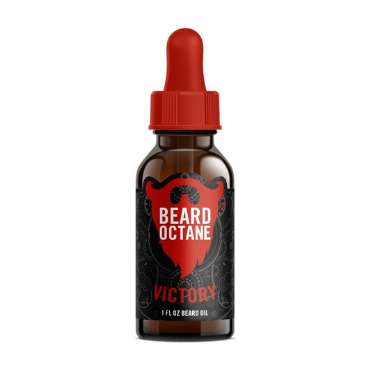 Beard Octane: Victory - Natural Beard Oil w/Argan Oil - 1 Oz - Healthy Softer Beards - Made in USA - Premium Handcrafted Beard Care