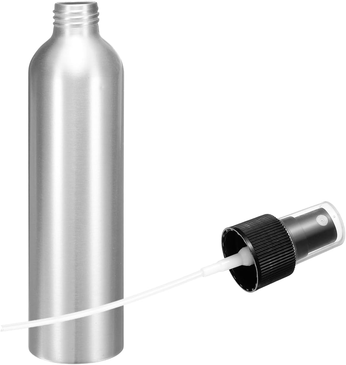 HARFINGTON Aluminum Fine Mist Spray Bottles 250ml/8.5oz Metal Small Liquid Alcohol Refillable Travel Container with Black Plastic Nozzle Cap for Perfume Skincare Cosmetic Storage Bottle