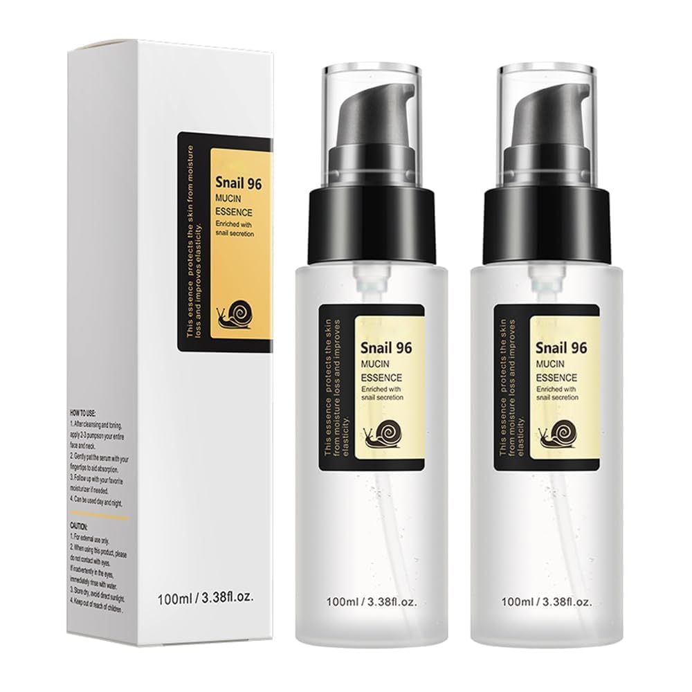 2PCS Advanced Snail Mucin 96% Power Repairing Essence, Snail Mucin 96% - Anti-Aging Serum, With Snail Secretion Filtrate For Dull (02)