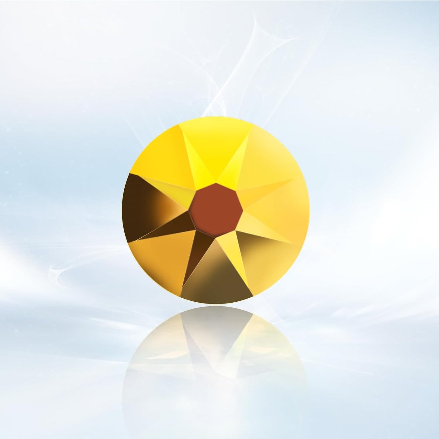 Novani Gold Rhinestones 1440pcs Flat Back Round Rhinestone Style 2088 Sparkly Crystal Gemstones for Nail Art and Crafting SS16,3.8-4.0mm