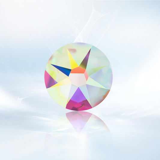 Novani Crystal AB Rhinestones 1440pcs Flat Back Round Rhinestone Style 2088 Sparkly Crystal Gemstones for Nail Art and Crafting SS8,2.3-2.5mm