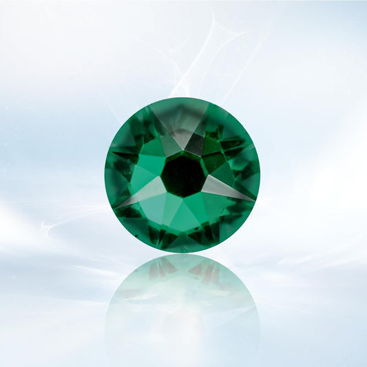 Novani Malachite Green Rhinestones 1440pcs Flat Back Round Rhinestone Style 2088 Sparkly Crystal Gemstones for Nail Art and Crafting SS16,3.8-4.0mm