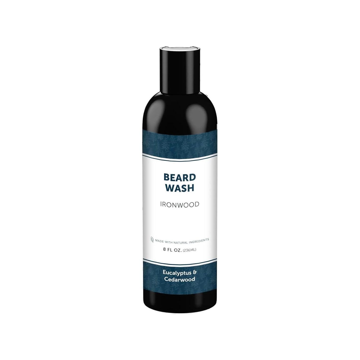 Detroit Grooming Co. Beard Wash – Deep Cleansing & Hydrating Beard Shampoo with Aloe Vera & Essential Oils - 8oz (Ironwood)